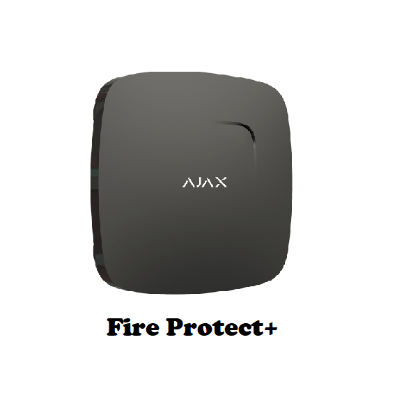 Détecteur de fumée, chaleur et CO FireProtect+ Noir AJAX