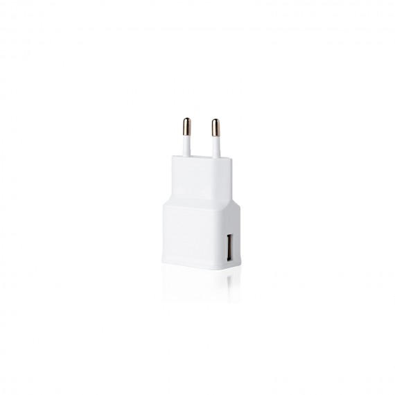 Chargeur Secteur USB Blanc 2,1A