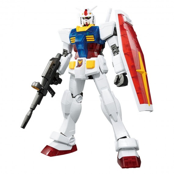 Maquette Gundam - RX-78-2 Solid Clear Exclu Ichibankuji Gundam Gunpla MEGA 1/48 38cm
